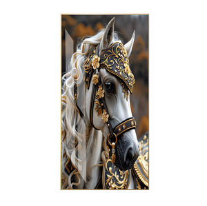 Pintura decorativa de caballo moderna, decoración de oficina, efecto 3D, pinturas de <span class=keywords><strong>caballos</strong></span>, pintura de pared de caballo grande contemporánea - Product Image 2
