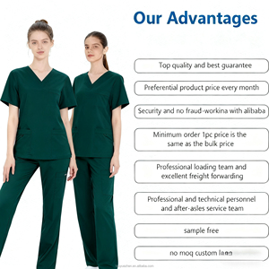 ชุดเครื่องแบบพยาบาลใช้ได้ทุกเพศใหม่2025ชุดเครื่องแบบสครับแห้งเร็วชุดเสื้อและกางเกงสองชิ้นสำหรับพยาบาลแฟชั่น OEM - Product Image 6