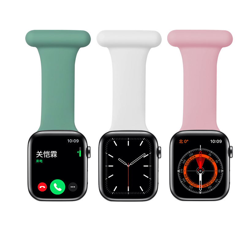 Хит продаж, силиконовый ремешок для часов для Apple Watch Series 9, 8, 7, 6, 5, 4, 3