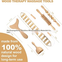 Kit d'Outils de Massothérapie en Bois pour Drainage Lymphatique, Masseur pour Remodelage Corporel et Cellulite, Gua Sha, Soins Personnels de Beauté, Vente en Gros