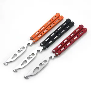 Cuchillo plegable personalizable, herramientas de entrenamiento de mariposas, CS-Go, práctica, mango de fibra de vidrio de nailon con caja de regalo