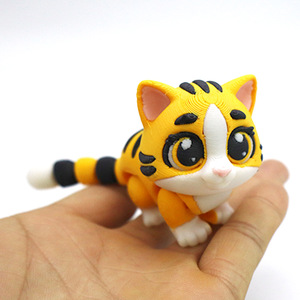 Figurines de tigre imprimées en 3D en PLA 2026 – Jouets créatifs articulés, ornements artisanaux tendance pour cadeaux et décorations intérieures - Product Image 3