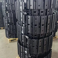 Piezas de tren de rodaje de excavadora Hyundai, conjunto de eslabones de cadena de pista con zapata de pista, grupo de pista