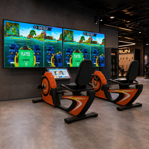 Machine de jeu de course cycliste InteraGame pour 2 joueurs, à monnayeur, pour enfants, pour salles d'arcade et de divertissement intérieures - Product Image 3