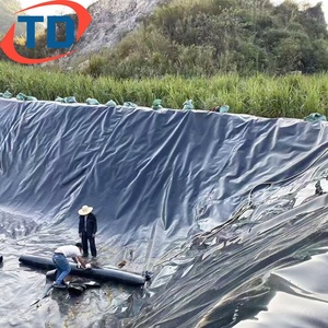 Đập lót 2mm HDPE geomembranes 0.75mm 1mm <span class=keywords><strong>1.5mm</strong></span> mịn LDPE geomembrana cho saltpond cá trang trại Pond ao lót 45mil - Product Image 2