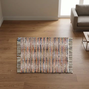 Modern Solid Color <b>Jute</b> <b>Rugs</b> Handwoven with Plush Texture Premium Handmade Natural Fiber Carpets for Stylish Home Decor - Product Image 3