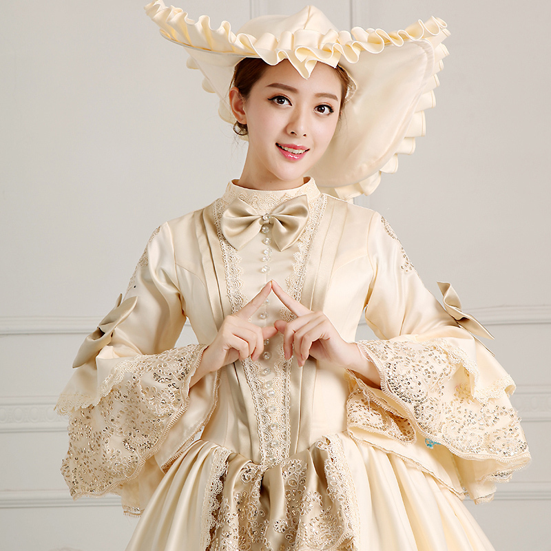Robe De Bal Renaissance Pour Femme - Costume Médiéval Baroque Gothique Élégant, Idéale Pour Carnaval Et Halloween