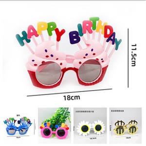 Creative Plastic Birthday <strong>Glasses</strong> for Children Adult Happy <strong>Party</strong> Photo Props &amp; Cake Dress-Up Decorations - Product Image 6