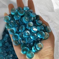 Perles de verre et foyer de galets pour le jardin Décoration de Noël festive avec pierres précieuses en verre