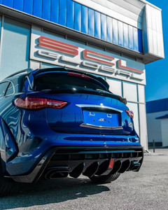 ชุดบอดี้ QX70สปอยเลอร์หน้า/หลังแบบกว้างสไตล์ Infiniti แบบมีกาวในตัวสำหรับเปลี่ยน/ซ่อมแซม - Product Image 2