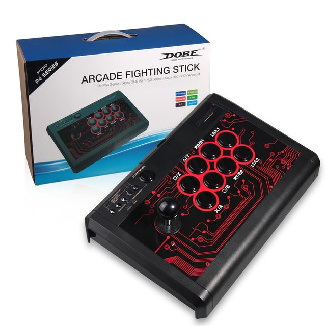 DOBE Factory Original Newest USB Arcade Fighting Stick Joystick for PS4 PS3 XboxONE S/X Xbox360 PC Android Game Accessories