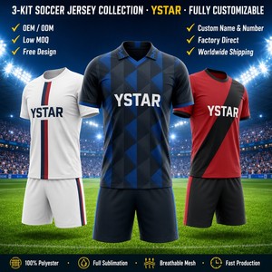 YSTAR Factory OEM Sublimatie Voetbaltenue Collectie Aangepaste Logo's voor Club Team Training Wedstrijd Teamkleding - Product Image 1