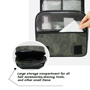Pochette portable à fermeture éclair avec motif Kalo hawaïen, sac de toilette pliable pour femmes, sac de voyage cosmétique personnalisé avec logo - Product Image 5
