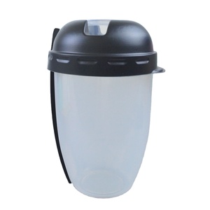 ถ้วยสลัดแบบใช้แล้วทิ้งใสทันสมัยพร้อมฝาปิดภาชนะใส่ซอสส้อมแบบพกพากล่องขนมตัดสดแบบพกพา - Product Image 5