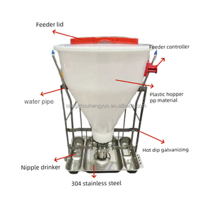 Mangeoire et abreuvoir automatiques en plastique de 80 kg <span class=keywords><strong>pour</strong></span> porcs d'engraissement, mangeoire à sec en acier inoxydable <span class=keywords><strong>pour</strong></span> porcs de grande taille - Product Image 3