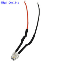 UV IR pourpre ambre blanc eau claire 3V lent scintillement 3mm Rond Pré-Câblé Led diode Lumière 20cm Câble Coloré RC