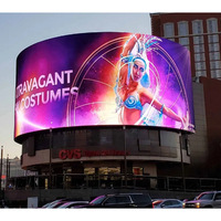 Affichage LED extérieur ultra-clair, couleur pleine, étanche IP65, micro-pitch 2,5 mm, résistant aux hautes températures, souple et pliable