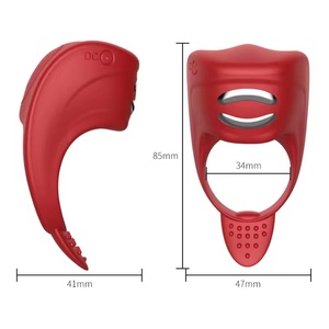 Factory Bestseller <b>Couples</b> Vibrating <b>Rings</b> Male Penis <b>Rings</b> Rechargeable Variable Frequency Adult Teasing Toys - Product Image 2