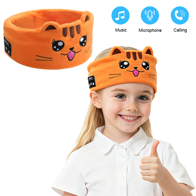 High Quality BT5.4 Over-Ear Sleep Headphones Wholesale Kids Bluetooth Wireless Child Headband for Eye Health