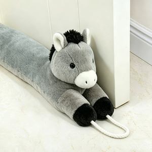 Bouchon de <span class=keywords><strong>porte</strong></span> en peluche âne rembourré, anti-bruit, anti-vent, anti-froid, insonorisant, lesté, avec motif, pour bas de <span class=keywords><strong>porte</strong></span> - Product Image 1