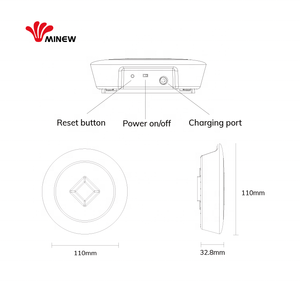 Minew MG4, Gateway de Balizas BLE, Receptor Bluetooth <span class=keywords><strong>IoT</strong></span> de Largo Alcance, Hub Inalámbrico, Gateway BLE WiFi - Product Image 5
