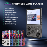 Console de jeu portable rétro GAMINJA avec écran IPS de 4 pouces, Linux open source, Wifi pour réseau mondial multijoueur