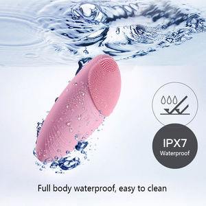 Waterproof Washing <b>Mini</b> Electric Silicone Face Massage Face Cleansing Brush Sonic <b>Vibration</b> Deep Pore Cleaner Tools - Product Image 6