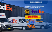 Services logistiques de fret aérien UPS DHL FEDEX pour l'expédition de téléphones mobiles, d'ordinateurs portables et d'accessoires informatiques d'occasion de porte à porte