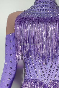 Tiras picantes llenas <span class=keywords><strong>de</strong></span> borlas <span class=keywords><strong>de</strong></span> diamantes Ajuste ajustado y barra sexy Traje <span class=keywords><strong>de</strong></span> actuación <span class=keywords><strong>de</strong></span> acrobacia <span class=keywords><strong>de</strong></span> gran altitud <span class=keywords><strong>de</strong></span> baile líder - Product Image 4