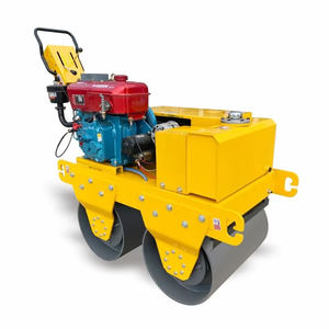 Rodillo Autopropulsado Pequeño de Doble Rueda de Alta Calidad con Motor Diésel de 600 Kilogramos en Venta - Product Image 1