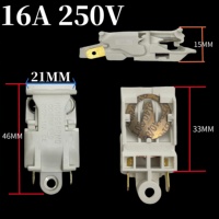 Lot De 2 Thermostats KSD301 - Seuil 125°C - Réinitialisation Manuelle - 250V 10A NC