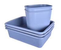 Caja de mano de utilidad de cocina comercial Square PP Bus Janitorial Storage Lavabo Inyección Restaurante Hotel Restaurante Suministros