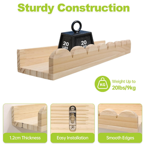 3-tầng Vườn Ươm kệ sách tổ chức treo tường trẻ em kệ sách cho bé trai bé gái phòng ngủ phòng tắm - Product Image 5