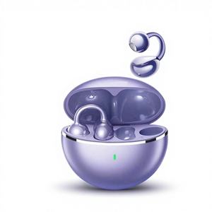 หูฟังแบบหนีบไร้สายรุ่นใหม่ขายดีข้ามพรมแดน ระบบส่งเสียงผ่านกระดูกแบบเปิด ครึ่งในหู เหมาะสำหรับเล่นกีฬา ของขวัญสำหรับผู้ชาย ระยะเชื่อมต่อ 10 เมตร - Product Image 1