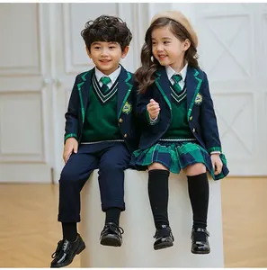 Crianças Outono Desgaste Sportswear de Alta Qualidade Projeto Feito Sob Encomenda Internacional Uniforme Da Escola Das Crianças