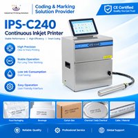 Imprimante à jet d'encre continu (CIJ) industrielle OEM IPS-C240 pour ligne de production, fabriquée en Chine