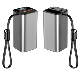 Station d'alimentation portable 20000mAh 100W avec câble USB-C intégré, <span class=keywords><strong>batterie</strong></span> Li-Polymère à charge rapide en aluminium, prise universelle, lampe de camping - Product Image 2
