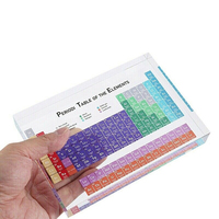 Tisch freistehende Chemie Lern anzeige Block Acryl Perioden system der Elemente