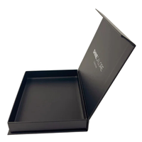 Emballage en papier personnalisé de haute qualité pour mariage boîte-cadeau magnétique de luxe couvercle carré de ruban bronzant mat étanche haut de gamme