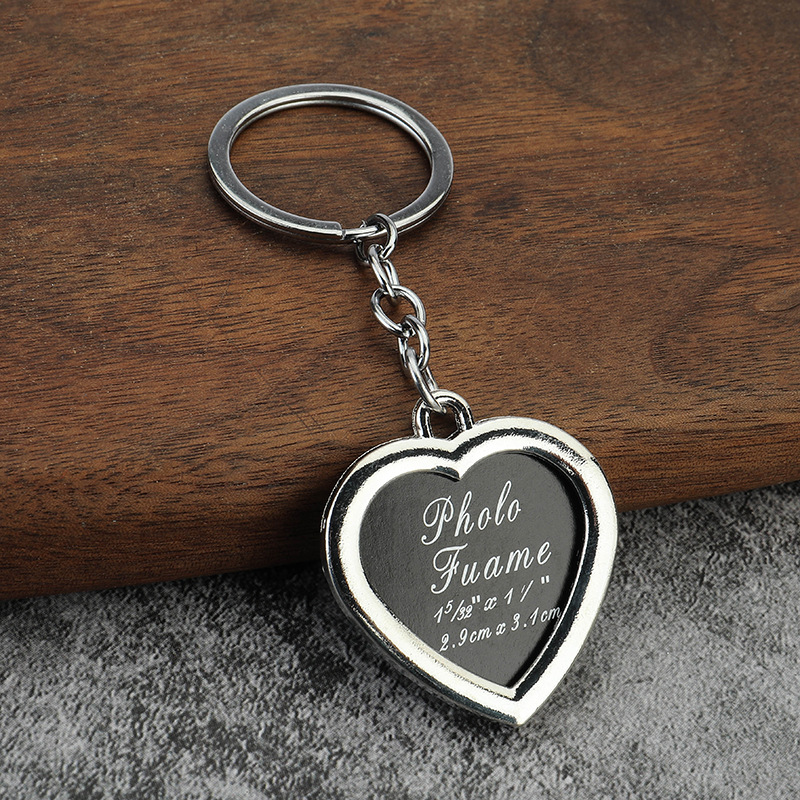 Portachiavi/cornice portafoto pieghevole in pelle personalizzata, regalo per neonato, decorazione per albero di Natale - Italia