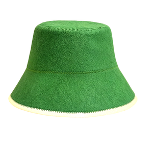 Gorro de sauna bordado al por mayor con logo personalizado, gorro de sauna de fieltro multicolor, gorro de sauna estilo cubo colorido para sala de vapor - Product Image 4