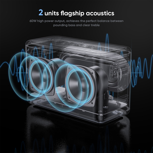 Vidvie ไมโครโฟนไร้สาย LED แบบพกพาสำหรับงานปาร์ตี้ลำโพงคาราโอเกะพร้อมไมค์ซับวูฟเฟอร์ - Product Image 3