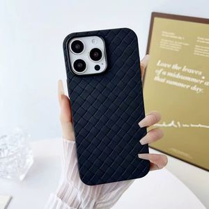 Offre Spéciale bon <span class=keywords><strong>prix</strong></span> <span class=keywords><strong>mat</strong></span> fin tissé motif mince étui de téléphone en TPU pour iPhone 17 Pro Max housse antichoc - Product Image 2