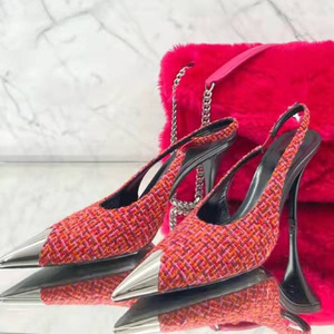 Chaussure Talon Haut Femm Elegant <b>Pumps</b> Fashion Office Wear Steel Toe Slingback 2025 Women's Heels - Product Image 5