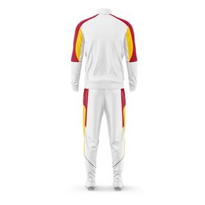 ชุดวอร์มฟุตบอลสำหรับผู้ชายชุดวอร์มฟุตบอลแบบรูดซิปเต็มชุดเครื่องแบบฝึกซ้อมแห้งเร็วออกแบบได้ตามต้องการ - Product Image 3