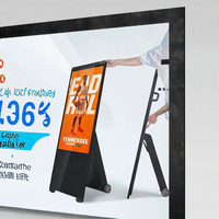 Écran tactile LCD intelligent Android sur pied de 43, 49, 55, 65 pouces, IP65, pour affichage publicitaire numérique en ascenseur, lecteur multimédia IA