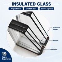 Vitrage isolant double vitrage trempé, verre à économie d'énergie pour fenêtres, portes, appartements, hôtels, isolation thermique, vente en gros