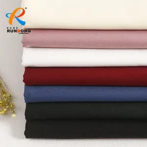 Rundong 220gsm 65 البوليستر 35 القطن الستان مواد نسجية حك القطن النسيج