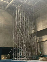 Système d'échafaudage mobile en alliage d'aluminium pliable, résistant à la corrosion, échafaudage d'escalier en aluminium haute résistance Andamio