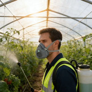 Mascarilla Protectora Industrial OEM CF3200 Antipolvo, Antiespuma, para Gases Orgánicos, Pulido, Minería, Decoración, Transpirable - Product Image 6